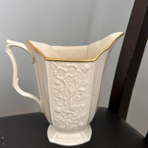 Lenox Carolina pitcher with 24 karat gold trim